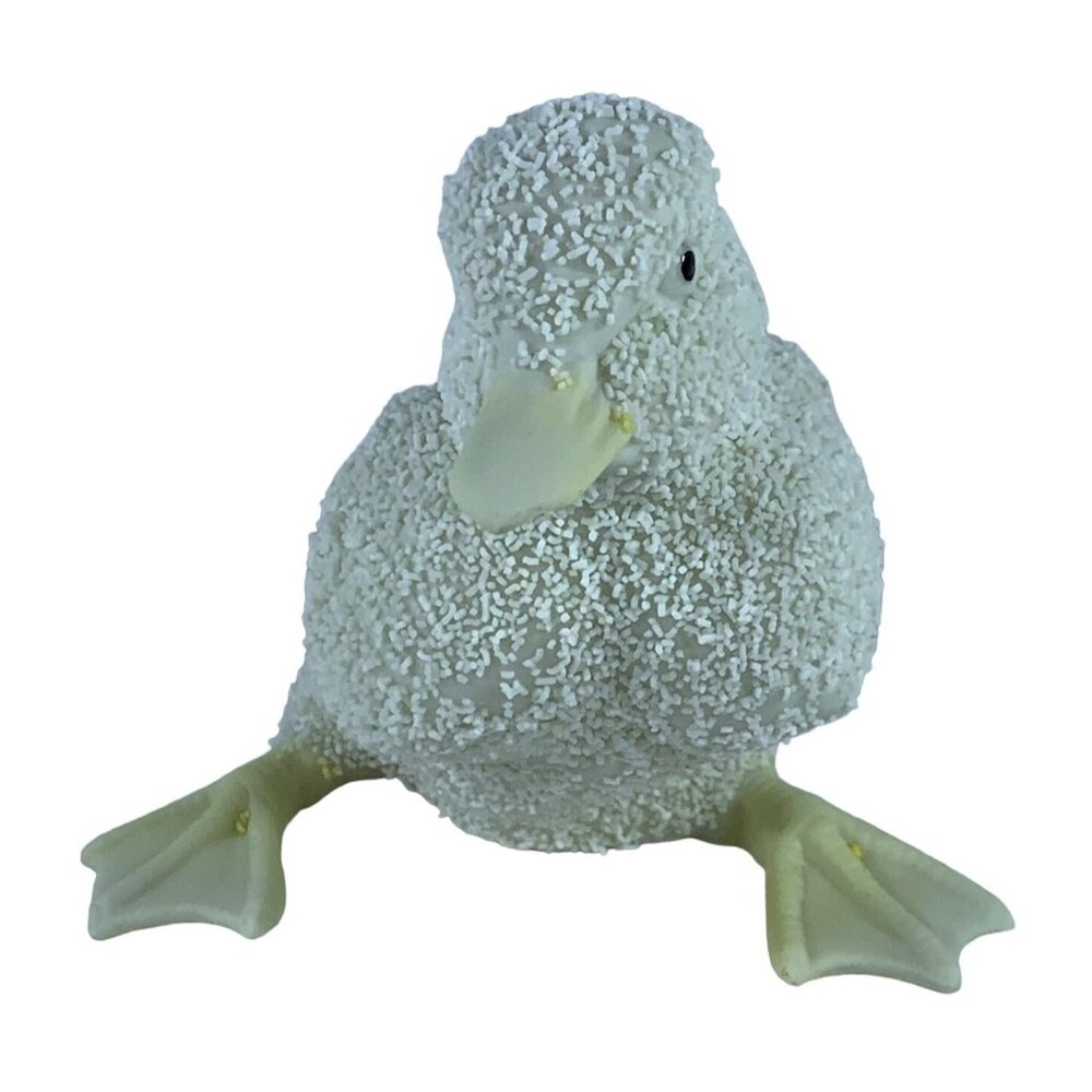 Vintage Dept 56 Easter 1993 Textured Cream Duckling Figurine 282-6 Porcelain 3"